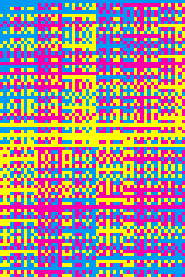 Gray Painting #8 (With Cyan, Magenta and Yellow)