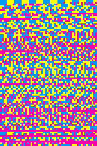 Gray Painting #9 (With Cyan, Magenta and Yellow)