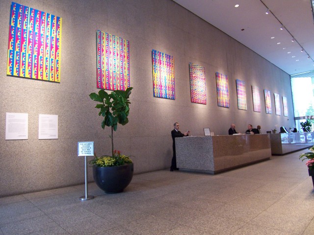 《灰色絵画》全10点展示風景（Tower 49、ニューヨーク　2006）